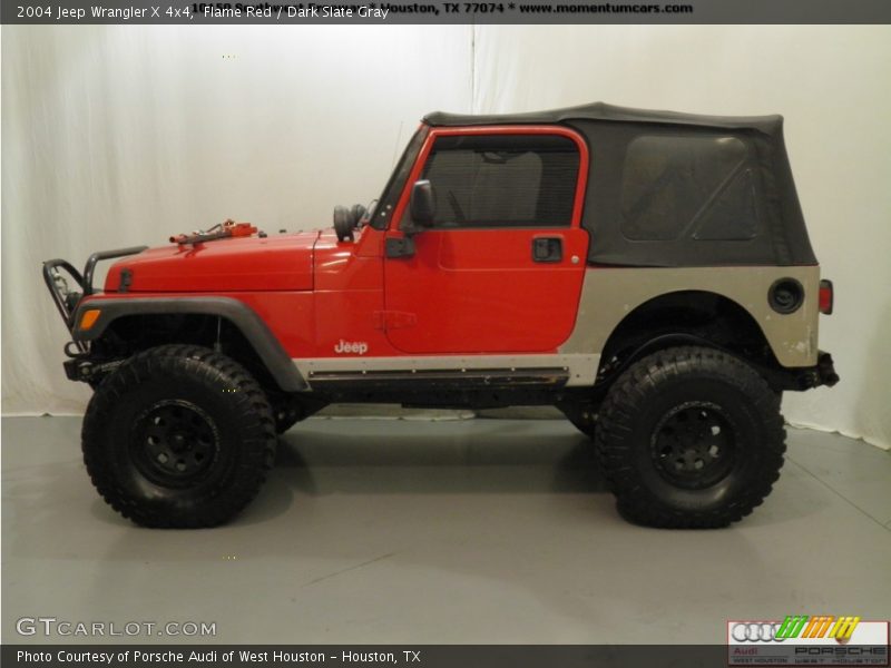 Flame Red / Dark Slate Gray 2004 Jeep Wrangler X 4x4