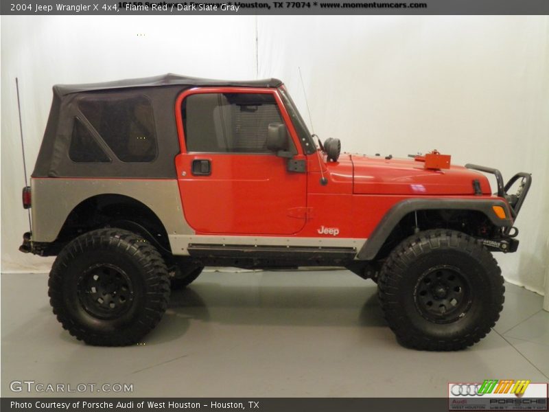 Flame Red / Dark Slate Gray 2004 Jeep Wrangler X 4x4