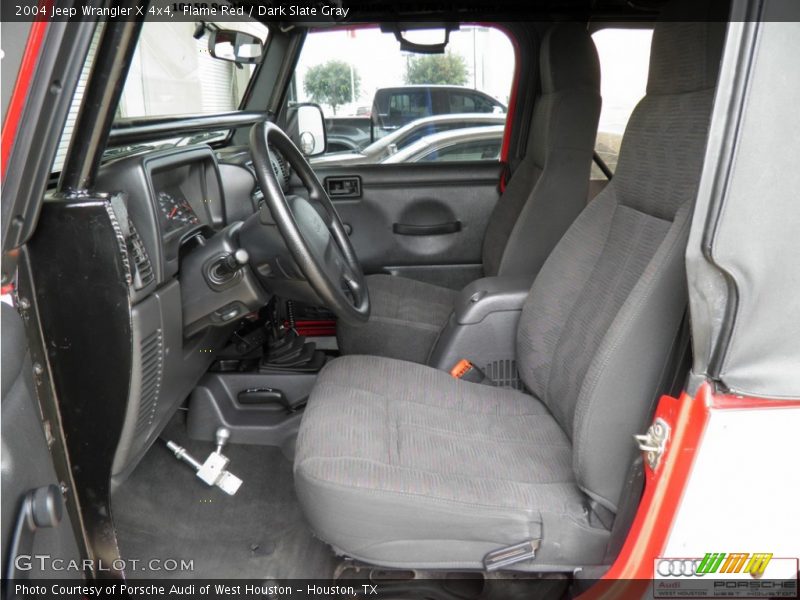 Flame Red / Dark Slate Gray 2004 Jeep Wrangler X 4x4