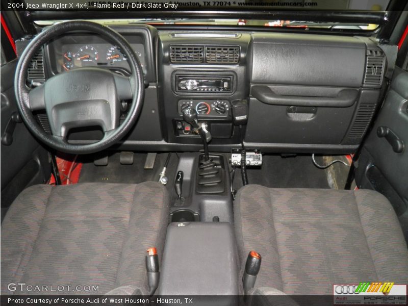 Flame Red / Dark Slate Gray 2004 Jeep Wrangler X 4x4