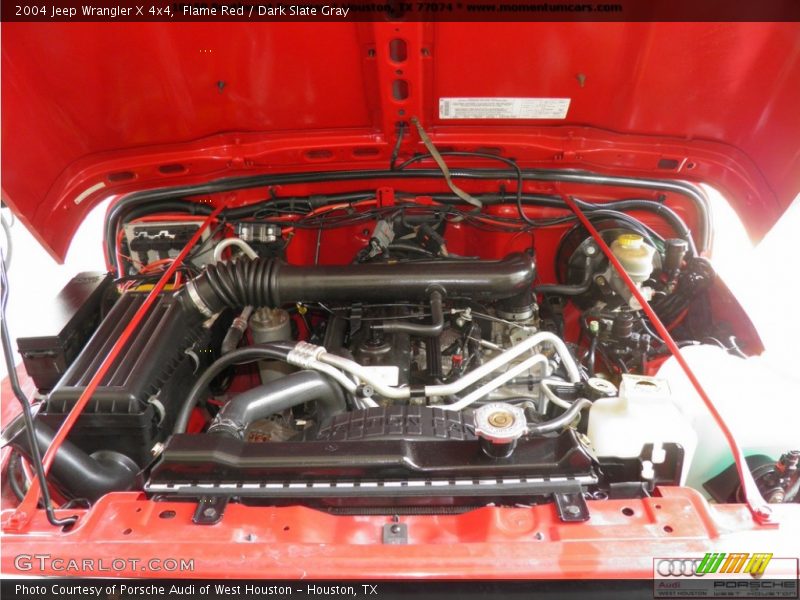 Flame Red / Dark Slate Gray 2004 Jeep Wrangler X 4x4