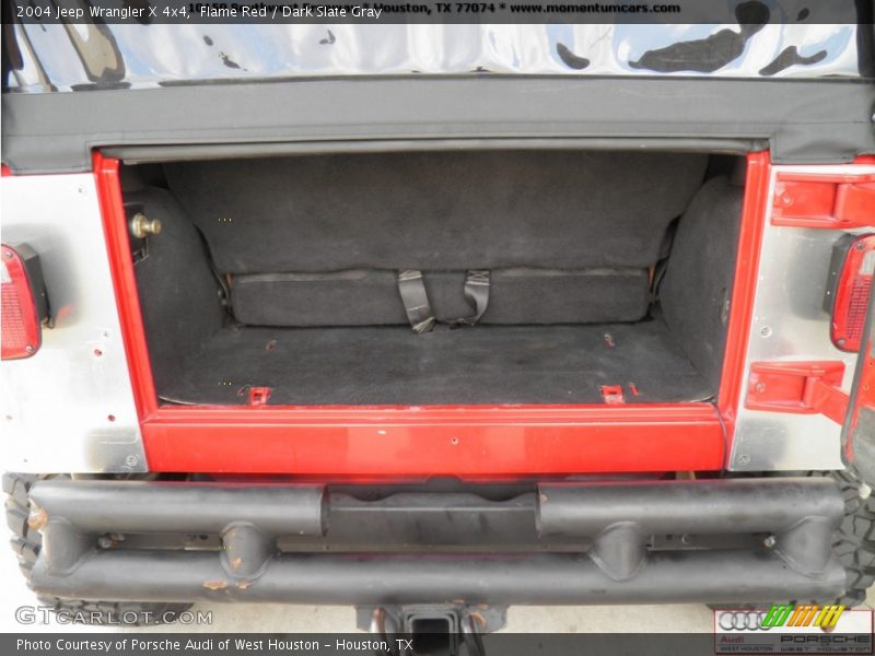 Flame Red / Dark Slate Gray 2004 Jeep Wrangler X 4x4