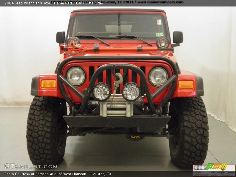 Flame Red / Dark Slate Gray 2004 Jeep Wrangler X 4x4