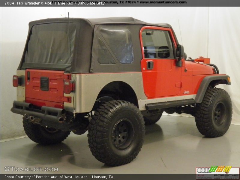 Flame Red / Dark Slate Gray 2004 Jeep Wrangler X 4x4