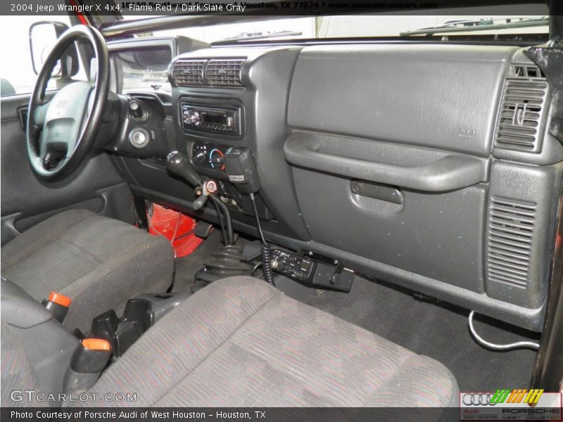 Flame Red / Dark Slate Gray 2004 Jeep Wrangler X 4x4