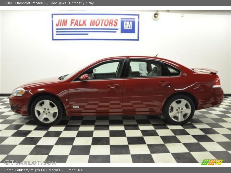 Red Jewel Tintcoat / Gray 2008 Chevrolet Impala SS