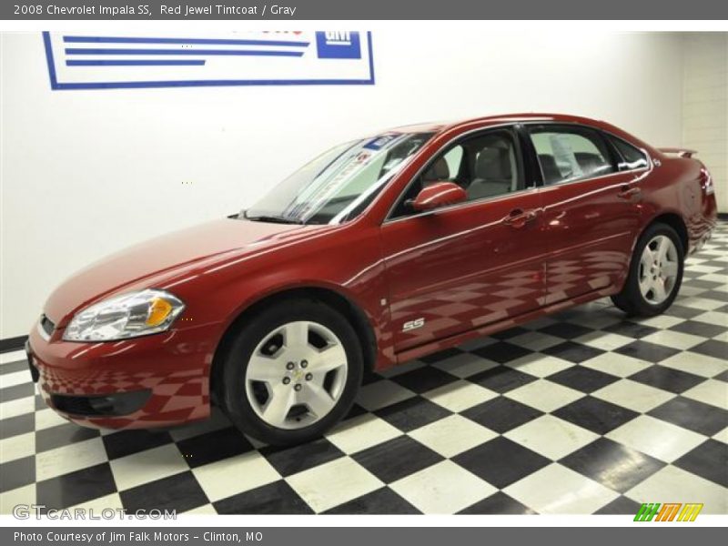 Red Jewel Tintcoat / Gray 2008 Chevrolet Impala SS