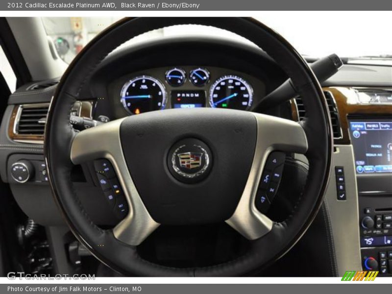Black Raven / Ebony/Ebony 2012 Cadillac Escalade Platinum AWD