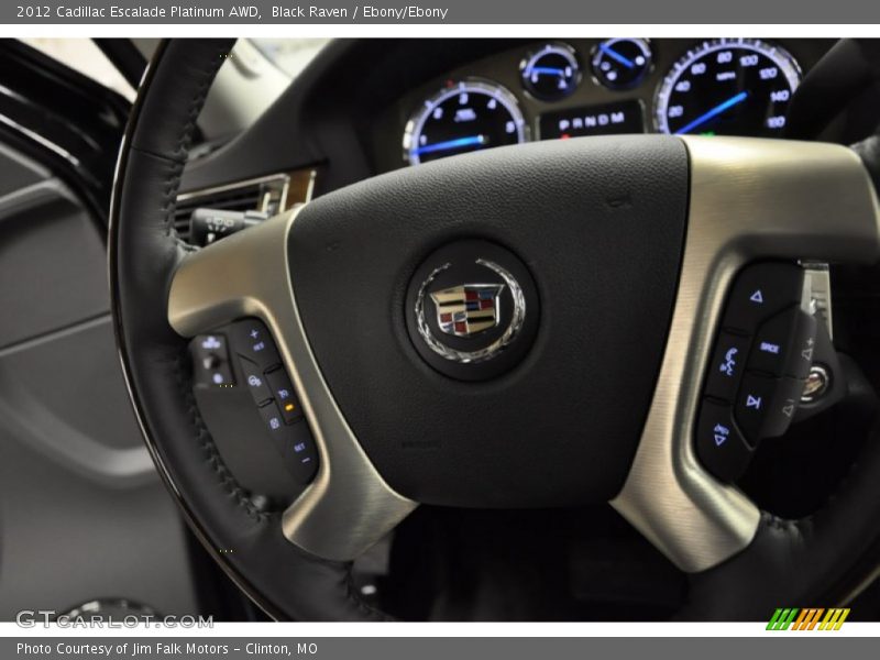 Black Raven / Ebony/Ebony 2012 Cadillac Escalade Platinum AWD