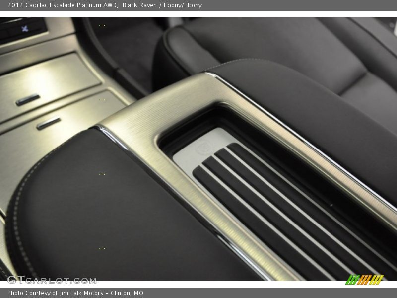Black Raven / Ebony/Ebony 2012 Cadillac Escalade Platinum AWD