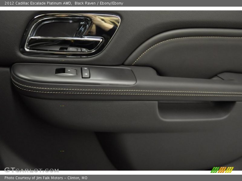 Black Raven / Ebony/Ebony 2012 Cadillac Escalade Platinum AWD