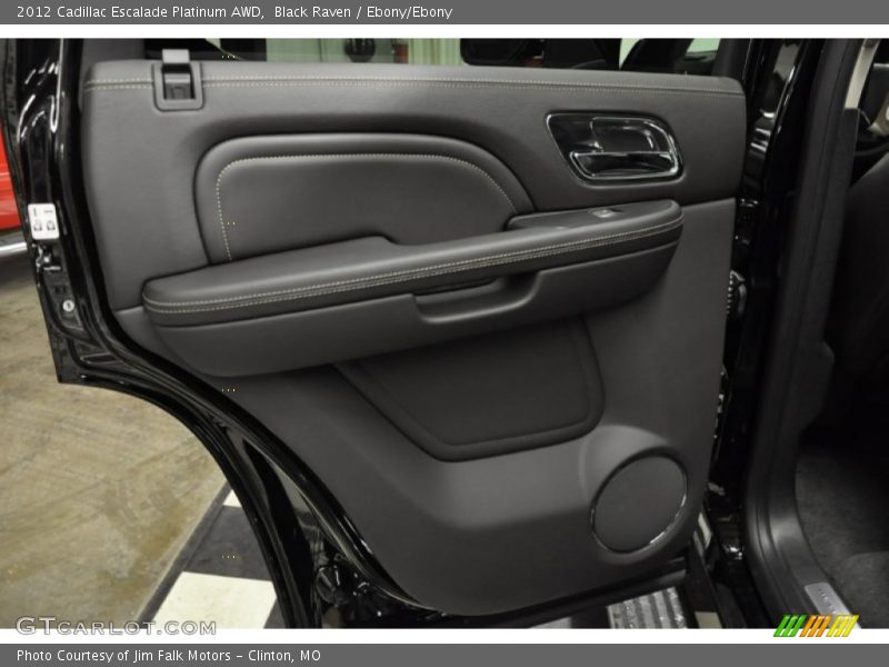 Black Raven / Ebony/Ebony 2012 Cadillac Escalade Platinum AWD