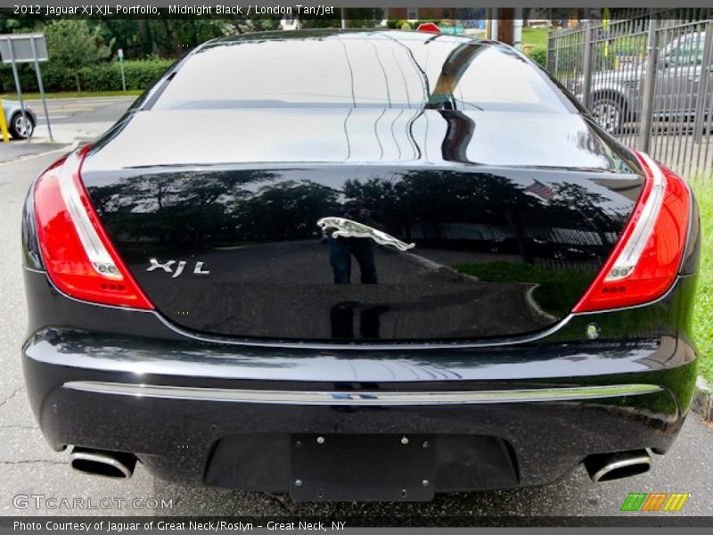 Midnight Black / London Tan/Jet 2012 Jaguar XJ XJL Portfolio