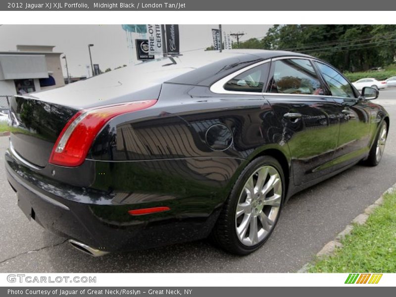 Midnight Black / London Tan/Jet 2012 Jaguar XJ XJL Portfolio