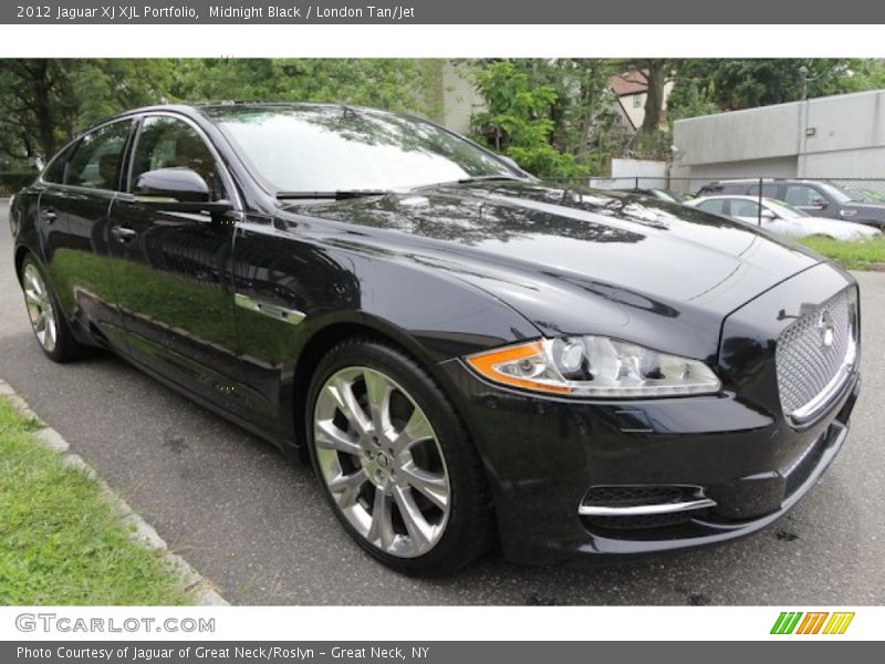 Midnight Black / London Tan/Jet 2012 Jaguar XJ XJL Portfolio