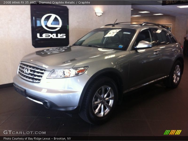 Diamond Graphite Metallic / Graphite 2008 Infiniti FX 35 AWD