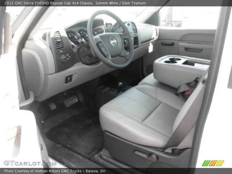 Summit White / Dark Titanium 2013 GMC Sierra 3500HD Regular Cab 4x4 Chassis