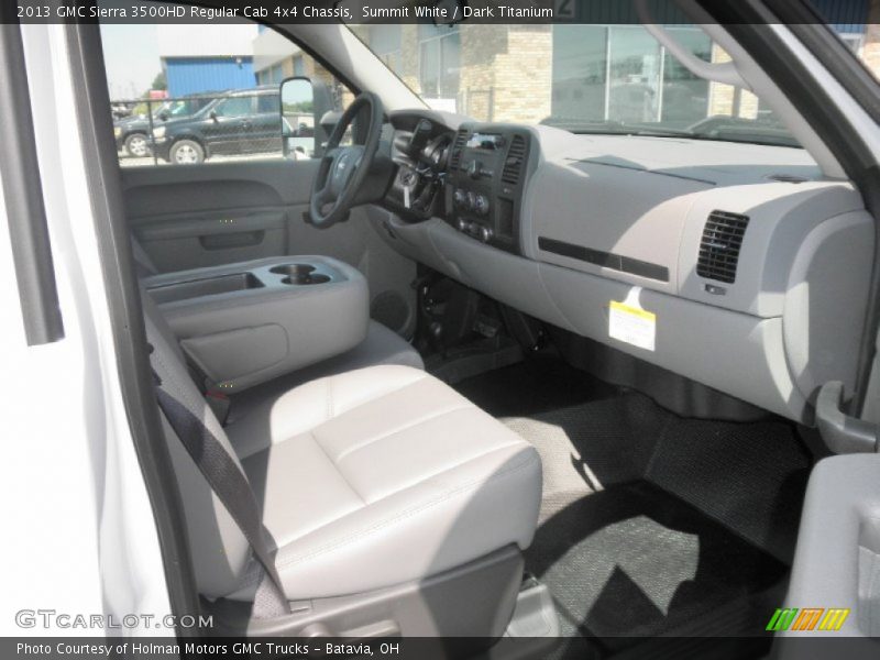Summit White / Dark Titanium 2013 GMC Sierra 3500HD Regular Cab 4x4 Chassis