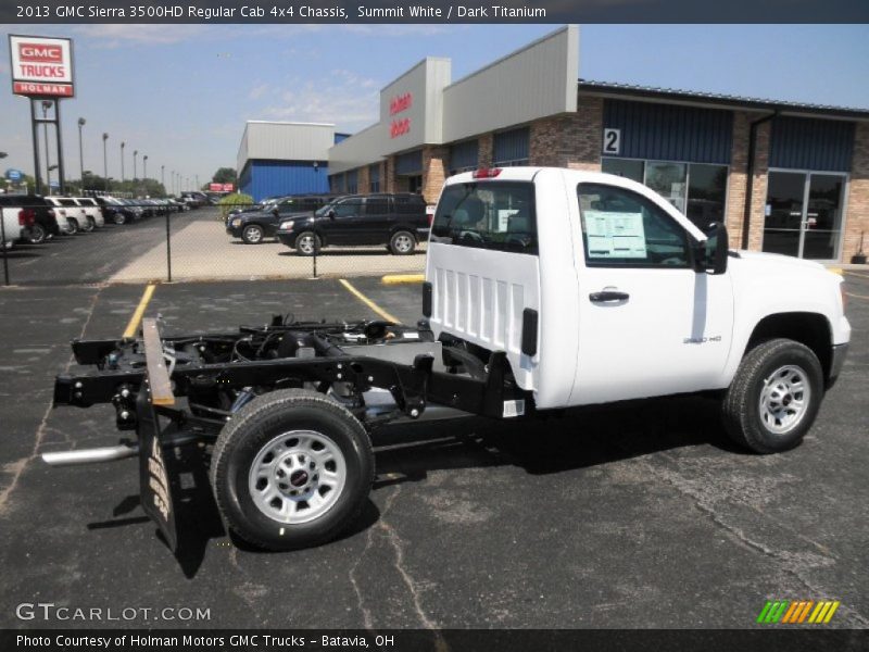 Summit White / Dark Titanium 2013 GMC Sierra 3500HD Regular Cab 4x4 Chassis
