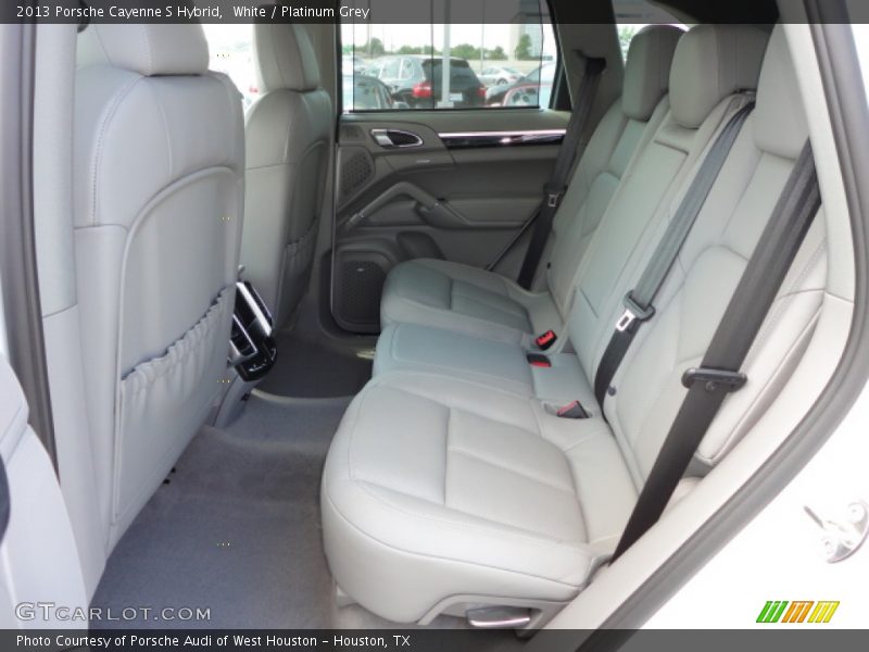 Rear Seat of 2013 Cayenne S Hybrid