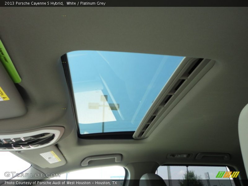 Sunroof of 2013 Cayenne S Hybrid