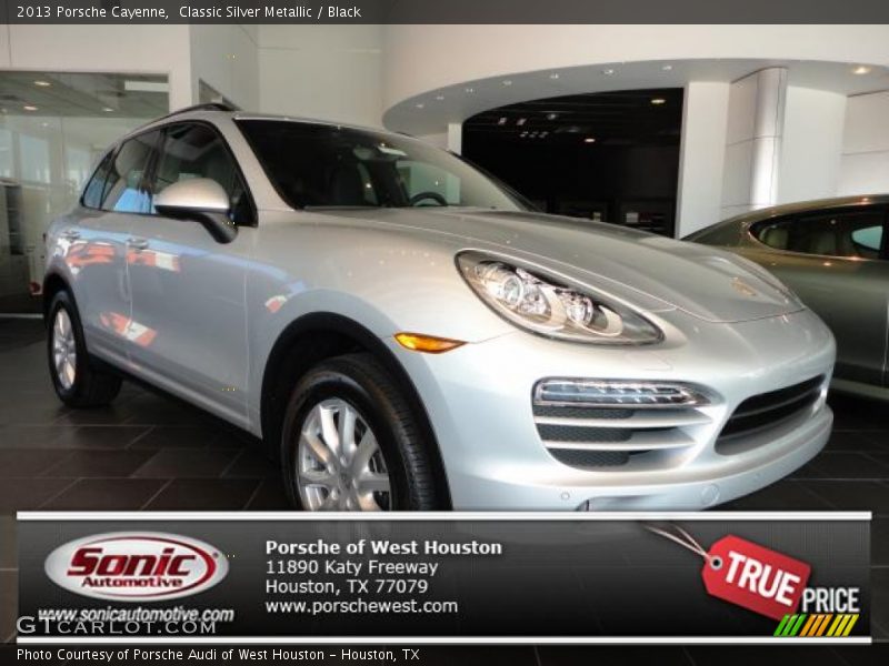 Classic Silver Metallic / Black 2013 Porsche Cayenne