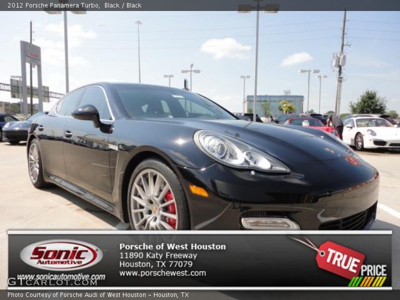 Black / Black 2012 Porsche Panamera Turbo