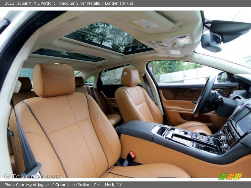 Rhodium Silver Metallic / London Tan/Jet 2012 Jaguar XJ XJL Portfolio