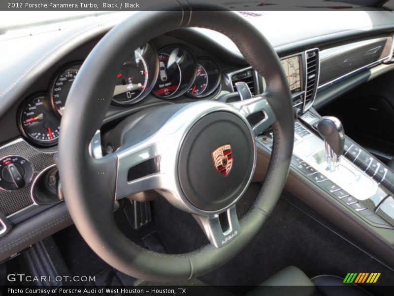 Black / Black 2012 Porsche Panamera Turbo