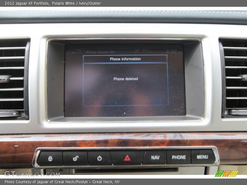 Polaris White / Ivory/Oyster 2012 Jaguar XF Portfolio