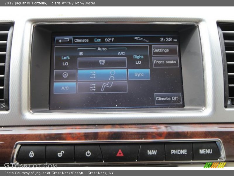 Polaris White / Ivory/Oyster 2012 Jaguar XF Portfolio