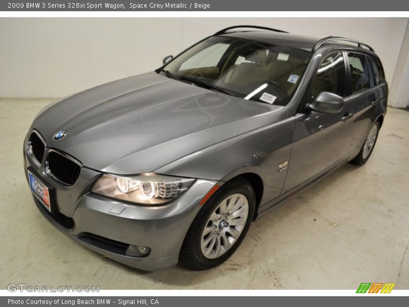 Space Grey Metallic / Beige 2009 BMW 3 Series 328xi Sport Wagon