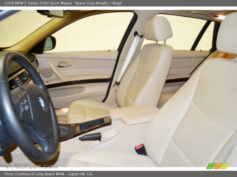 Space Grey Metallic / Beige 2009 BMW 3 Series 328xi Sport Wagon