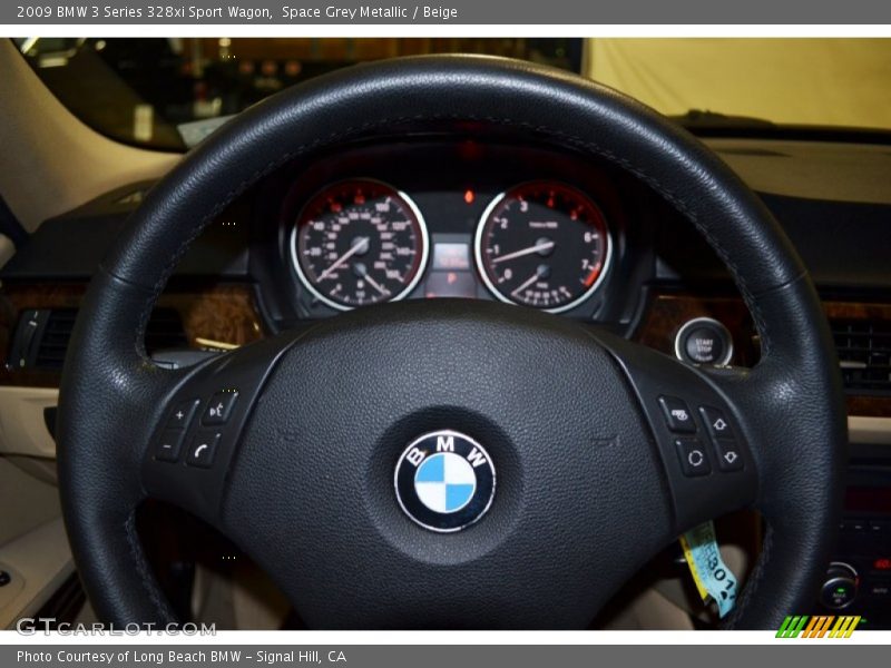 Space Grey Metallic / Beige 2009 BMW 3 Series 328xi Sport Wagon