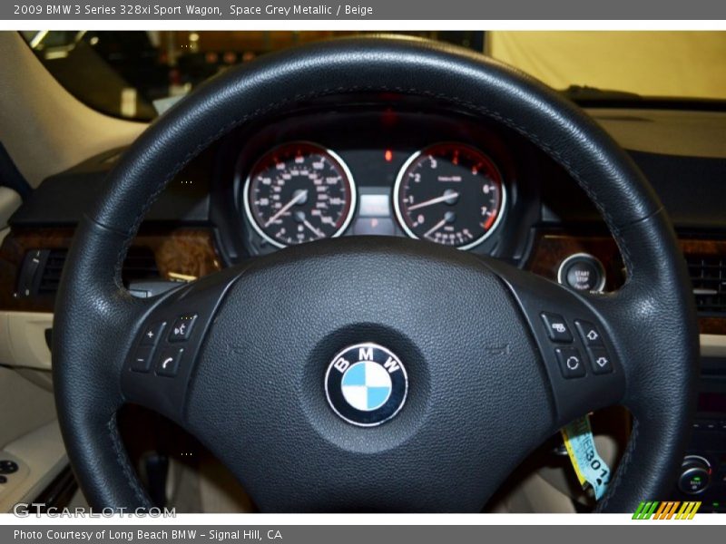 Space Grey Metallic / Beige 2009 BMW 3 Series 328xi Sport Wagon