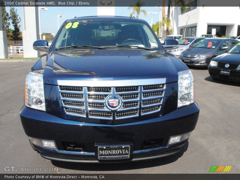 Blue Chip / Ebony 2008 Cadillac Escalade AWD