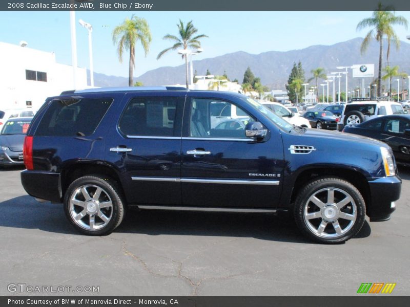 Blue Chip / Ebony 2008 Cadillac Escalade AWD