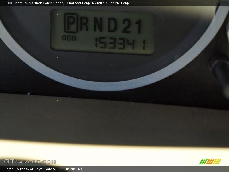 Charcoal Beige Metallic / Pebble Beige 2006 Mercury Mariner Convenience