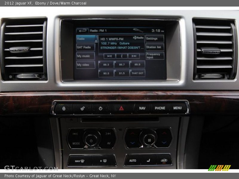 Ebony / Dove/Warm Charcoal 2012 Jaguar XF