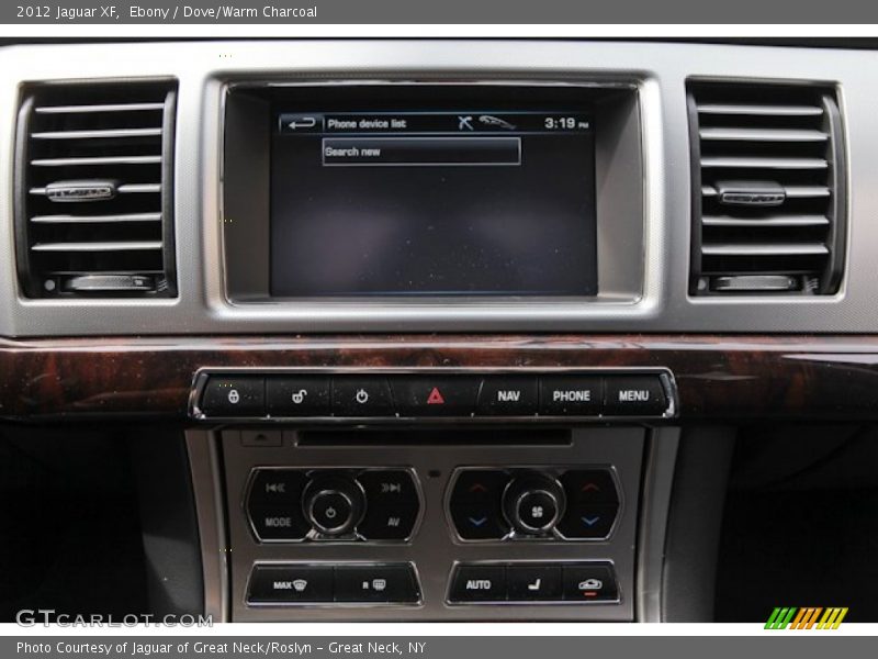 Ebony / Dove/Warm Charcoal 2012 Jaguar XF