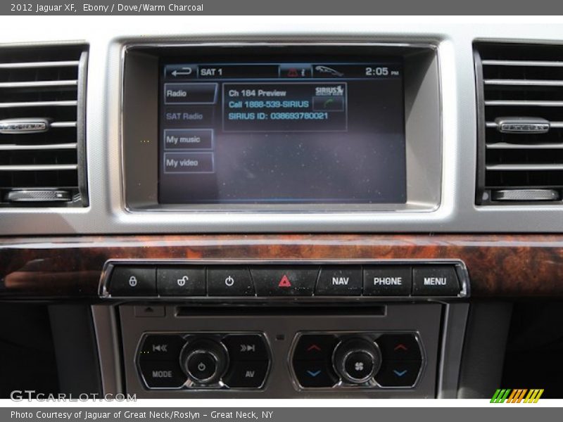 Ebony / Dove/Warm Charcoal 2012 Jaguar XF