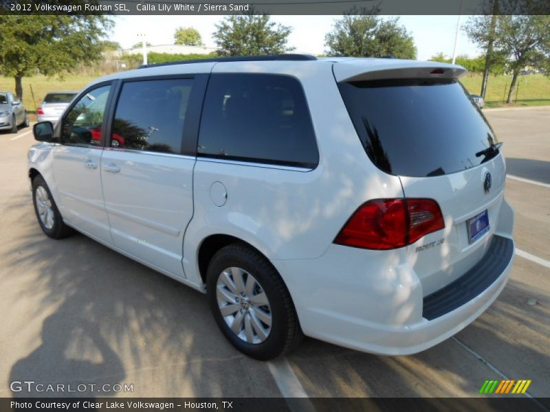 Calla Lily White / Sierra Sand 2012 Volkswagen Routan SEL