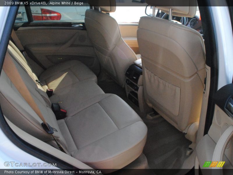 Alpine White / Beige 2009 BMW X5 xDrive48i