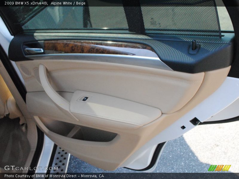 Alpine White / Beige 2009 BMW X5 xDrive48i