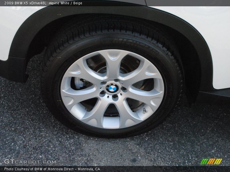 Alpine White / Beige 2009 BMW X5 xDrive48i