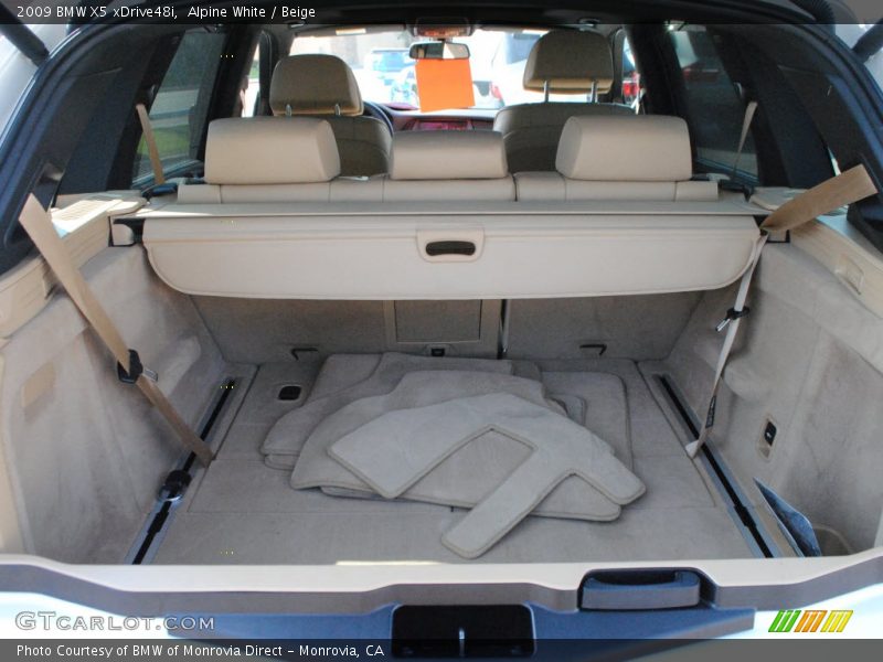 Alpine White / Beige 2009 BMW X5 xDrive48i