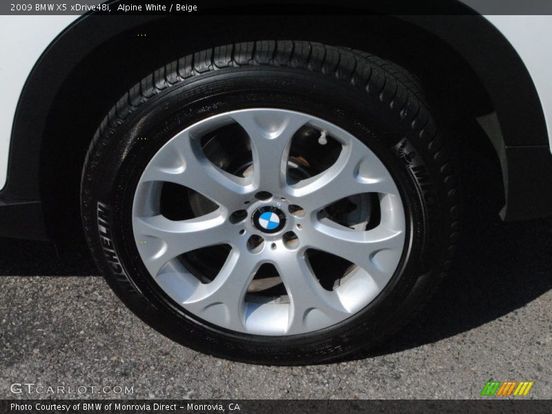 Alpine White / Beige 2009 BMW X5 xDrive48i
