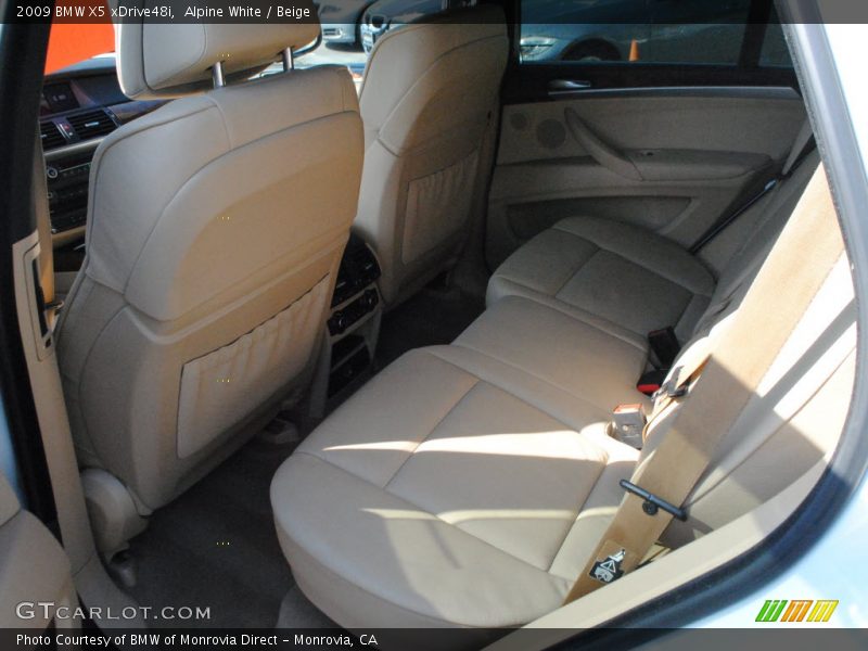 Alpine White / Beige 2009 BMW X5 xDrive48i