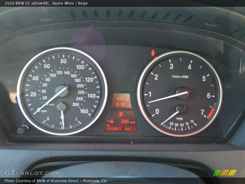 Alpine White / Beige 2009 BMW X5 xDrive48i