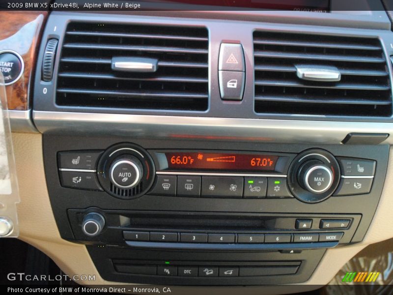 Alpine White / Beige 2009 BMW X5 xDrive48i